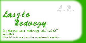 laszlo medvegy business card